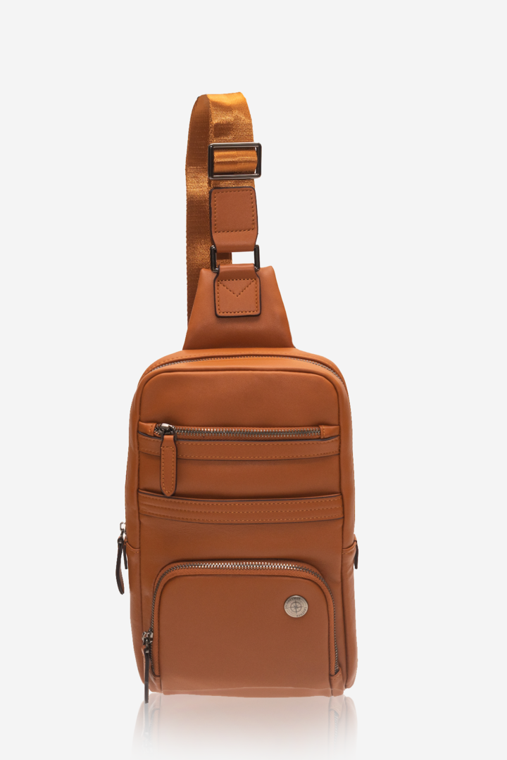 Backpack small single strap tan